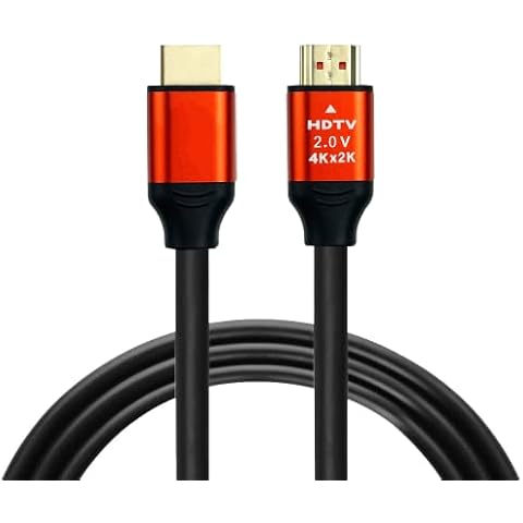4K HDMI Cable 1.5M HDMI Lead Cable 4K@60Hz 3D, HDTV, BLU-RAY, PS4 PS5, XBOX, WII U, Apple TV, PC Cover