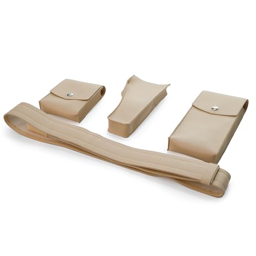 Adjustable Belt with Pockets Holster for Womens Women Cream Cosplay Halloween Costume Warrior White4