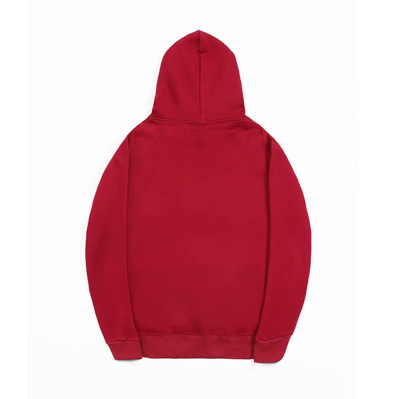 BAIMORE Unisex NASA Letter Print Pullover Sweatshirt Long Sleeve Crew Neck Drawstring Hoodie Jacket2