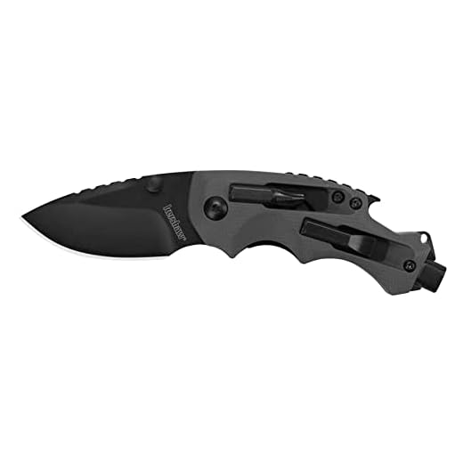 Kershaw Shuffle DIY Compact Multifunction Pocket Knife (8720), 2.4 Inch 8Cr13MoV Steel Blade with Black Oxide Coating, Every Day Utility Knife with Carbon Strength and High Tech Function, 3.5 oz.