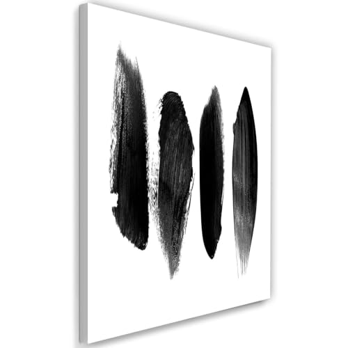 Œuvre d'art abstraite BOSKMS aux coups de pinceau profonds sur toile