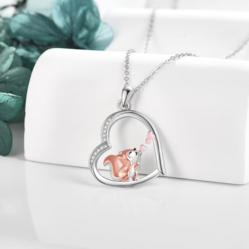 Regalos para mujer collar de chihuahuas en corazón de plata auténtica 4