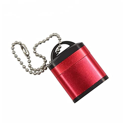 Lector de tarjetas micro USB 2.0 de alta velocidad, adaptador de tarjeta TF, utilizado para tarjetas de memoria Microsd, PC, ordenador de escritorio, ordenador de sobremesa (rojo)