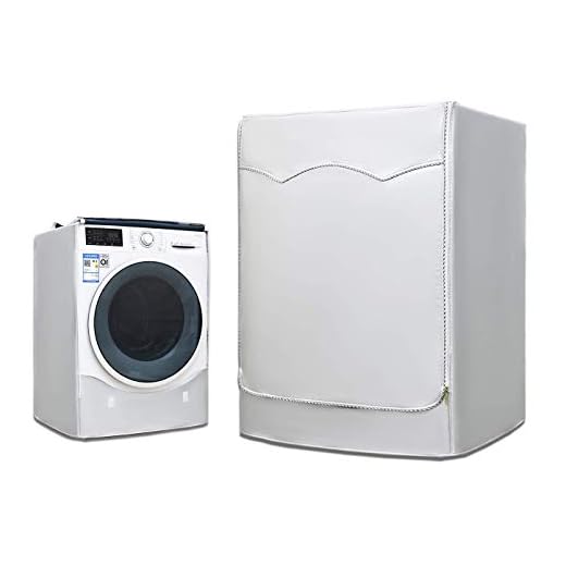 AKEfit Funda Cubierta Impermeable para Lavadora, Plata, L(60×85×60cm)