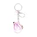 Amosfun porte-clés acrylique souris porte-clés suspendus ornement clé décoration petit cadeau sac pour sac à main sac à main portefeuille (rose)