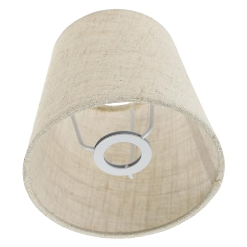 SOLUSTRE ランプシェード 布製 テーブルランプシェード 装飾ランプ 卓上 屋内照明 電球カバー 北欧風 ランプシェードカバー ランプアクセサリー 交換用 フロアランプシェード 電気スタンドの傘 雰囲気 装飾ランプ ランプ用品 リネン