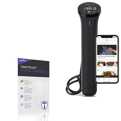BoxWave Screen Protector Compatible with Anova Culinary Sous Vide Precision Cooker Nano 2.0 - ClearTouch ImpactShield (2-Pack), Impenetrable Screen Protector Flexible Film