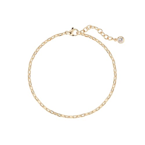 BENEIGE Gold Bracelets for Women 14k Gold Paperclip Bracelets Binding Bracelet, Adjustable Bracelets for Women Dainty Handmade Link Bracelet