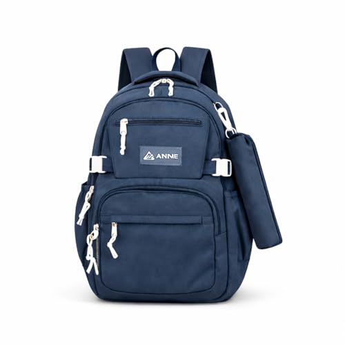 Mochila Infantil com Estojo Masculina Feminina Escolar e Faculdade Grande Capacidade – Impermeável, Resistente, com Múltiplos Compartimentos e Bolsos Organizadores – Ideal para todas as Idades Azul