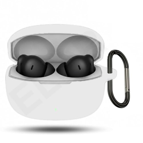 Image of ELOR Premium Silicone Case Cover Compatible with OnePlus Nord Buds 4 Pro (Earbuds Not Included) (Frost White)