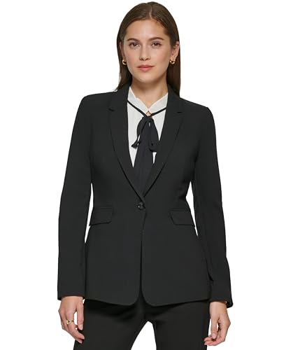 DKNY Women's Single Button Blazer