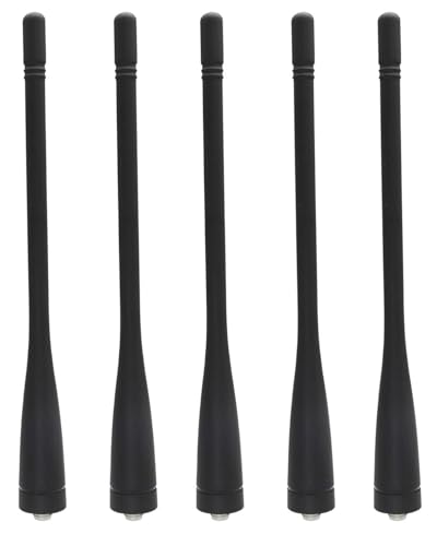 KRA-27M UHF Helical Antenna Compatible with Kenwood TK372 TK-3207G TK-3140 TK3160 TK3170 TK3173 TK3180 TK3300 TK5310 400-470 MHz 6Inch (5 Pack)