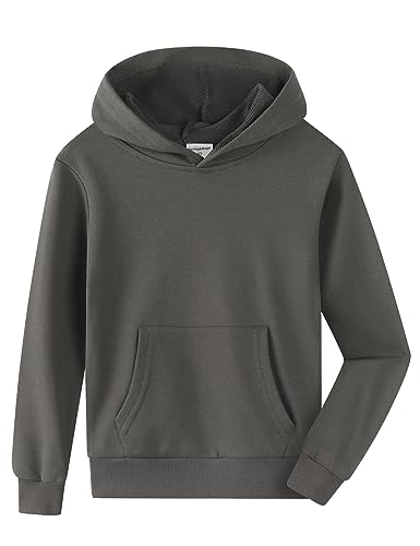 Sweat à capuche solide Spring&Gege classique et résistant 3-14 ans