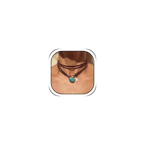 Boho Outfits for Women Boho Necklaces Country Concert Outfits Nashville Western Jewelry Choker Necklaces Long Leather Necklace Western Dress Jewelry Country Cowgirl Accessories Gifts