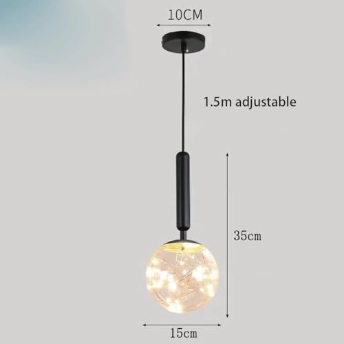 Lustre pour îlot de cuisine avec intensité variable et suspension LED 8W