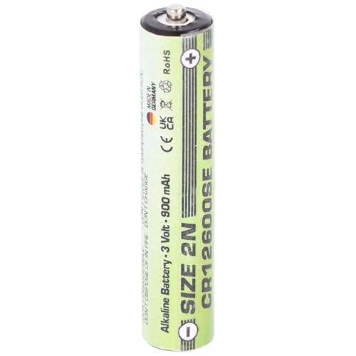 Batería de repuesto compatible con Sanyo CR12600SE Size 2N, FDK CR12600SE 3 V 900 mAh alcalina
