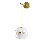 Genérico Iluminación de pared, Lámpara de pared LED sencilla y posmoderna, luz blanca cálida con dirección ajustable, estilo nórdico dorado en hierro, for decoración sala estar(Large wall lamp)