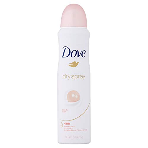 Dove Dry Spray Antiperspirant, Beauty Finish 3.8 oz (Pack of 4)