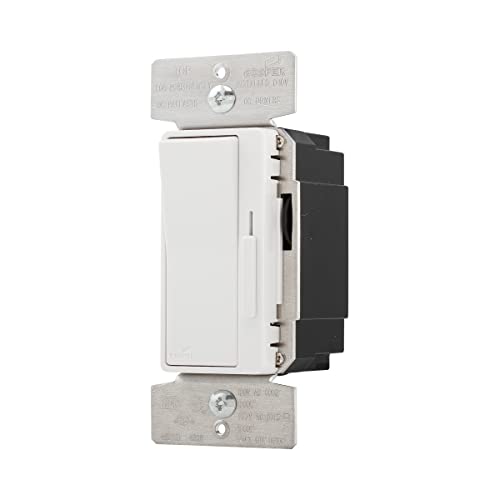 Image of Eaton DF10P-C1 Decorator 0-10V Dimmer, Single Pole & 3-Way, No Neutral Required, with Color Change Kit: Almond, White, Ivory