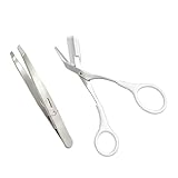 Zeeorymn Set Professionale per Sopracciglia Borsa organizer portatile, Pinzette in Acciaio Inossidabile e Forbici, Kit per Routine di Bellezza