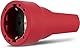 REV Schutzkontaktkupplung mit Knickschutztülle, Kupplung 230V/16A aus Gummi 3680W, rot