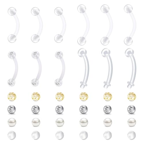 Longita Clear Vertical Labret Retainer