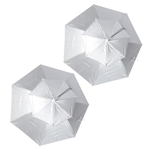 Chapeau de pêche réglable pliable double couche Zerodeko en tissu oxford coupe-vent adulte x2