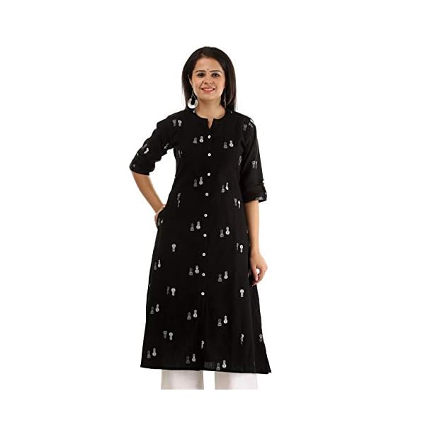 Pistaa's Women's Cotton Floral Printed A-Line Kurta with Plus Size's