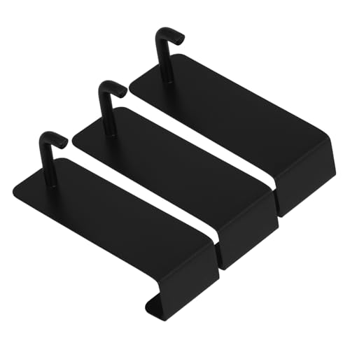 Holibanna 3pcs Over Door Hooks Durable Metal Coat Hanger for Towels Clothes and Keys Multifunctional Organizer for Bathroom Dorms and Offices Strong Stylish