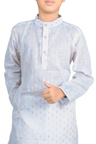 Image of Trendy and Stylish Printed Kids Kurta | Butik Designs for Fashionable Children