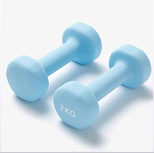 Neoprene Weights Dumbbells Set, Hand Weights for Women Dumbells, Free Weight Dumbbell Sets for Strength Building (2lbs, 3lbs & 4lbs),Blue,2kg