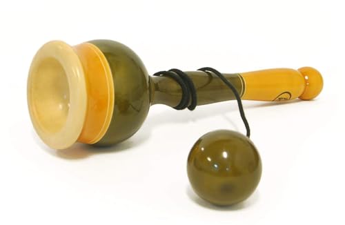 Image of Cup & Ball Wooden Toy for Kids & Adults Ages 5+ Boosts Hand-Eye Coordination, Balance & Reflexes Eco-Friendly Channapatna Wooden Classic Outdoor & Indoor Cup and Ball Game |