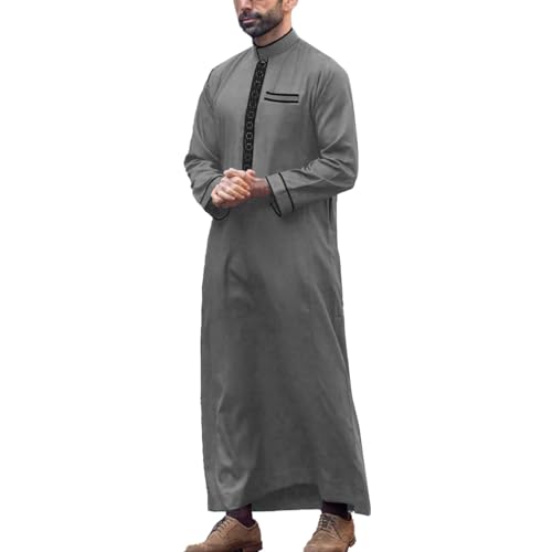 Robe brodée hommes musulmans WWricotta en coton premium et finitions soignées