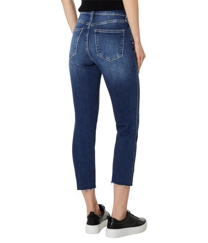 KUT from the Kloth Women's Rachael Petite High-Rise Fab Ab Mom Raw Hem in Explore2