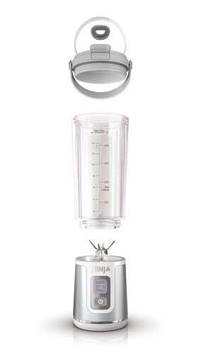 Image of Ninja BC151WH Blast Portable Blender, Cordless, 18oz. Vessel, Personal Blender-for Shakes & Smoothies, BPA Free, Leakproof-Lid & Sip Spout, USB-C Rechargeable, Dishwasher Safe Parts, White