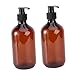 WOFASHPURET 2pcs Empty Hand Soap Bottles Industrial Plastic Pump Bottle Drip Cap for Lotion Dispensing