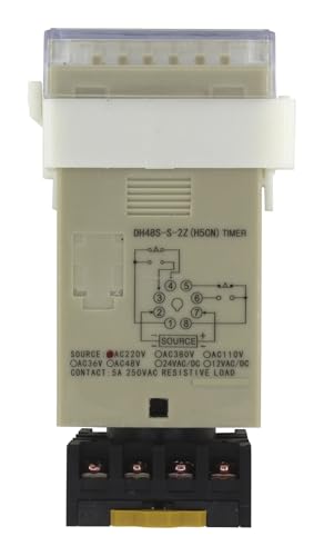 Relé de tiempo DH48S-S-2Z de 12V temporizador cíclico con retardo programable de 8 pines 3