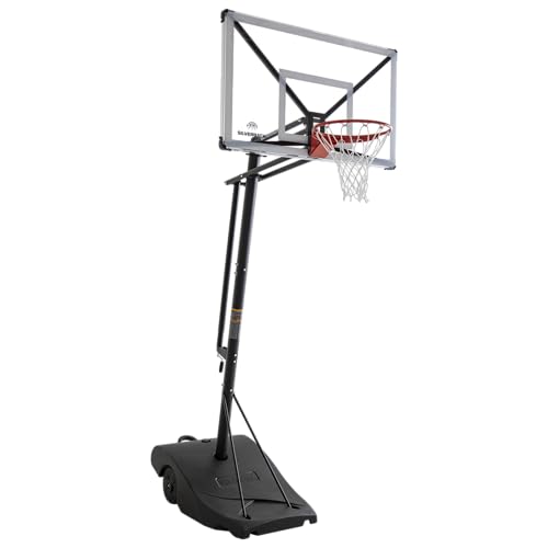 Image of Silverback NXT Portable Adjustable 10ft Outdoor Basketball Hoop - 50 inch and 54 inch Basketball Goal Backboard Available - Assembles in 90 Minutes