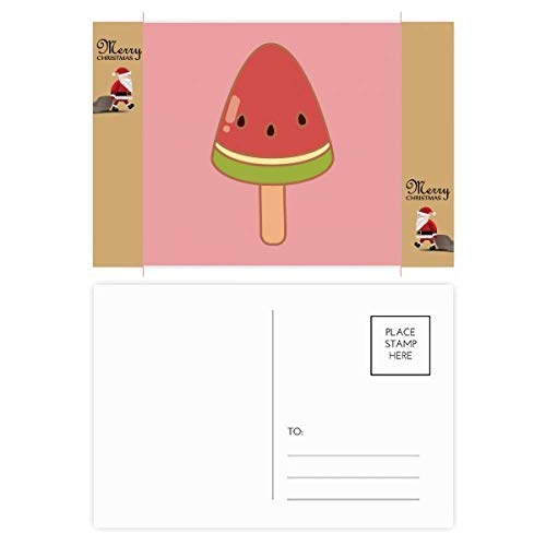 Cartes postales de pastèque motif Père Noël en lot de 20 pour invitations