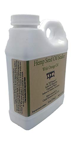 16Oz. Citrus Scented Hemp Seed Oil Furniture Sealer Beautify & Protects Painted & Unfinished Wood Safe To Use Indoors & Outdoors #TOP1