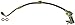 Dorman H620559 Front Driver Side Brake Hydraulic Hose Compatible with Select Ford Models