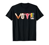 Vote Books Fist Ovaries LGTBQ Feminist Men Women T-Shirt