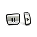 Produktbild Volkswagen 10A723001 Pedalkappen Play & Pause Design Button Edelstahl Kappen Gaspedal Bremspedal, 2-teilig
