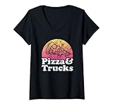 Ce design rétro vintage pizza et camion est parfait pour les hommes, les femmes, les garçons ou les filles