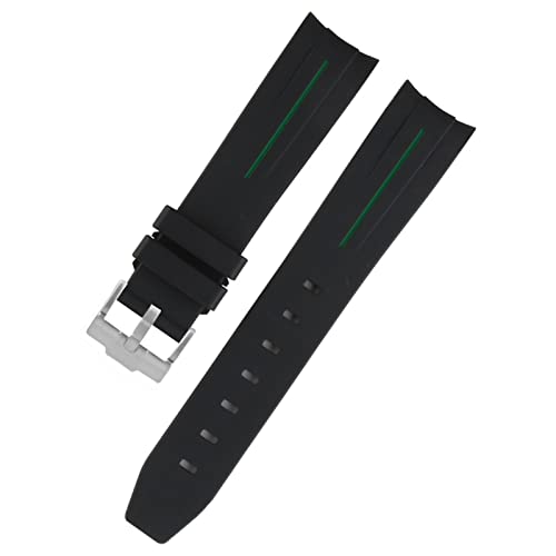 Bracelet silicone étanche 20mm JDIME ultra résistant en caoutchouc souple à boucle ardillon
