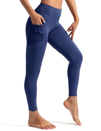 Image of Venzina High Waist Tummy Control Yoga Pants for Women - Super Soft Squat Proof Leggings with 4- Way Stretch for Gym, Running, Yoga & Daily Casual Wear