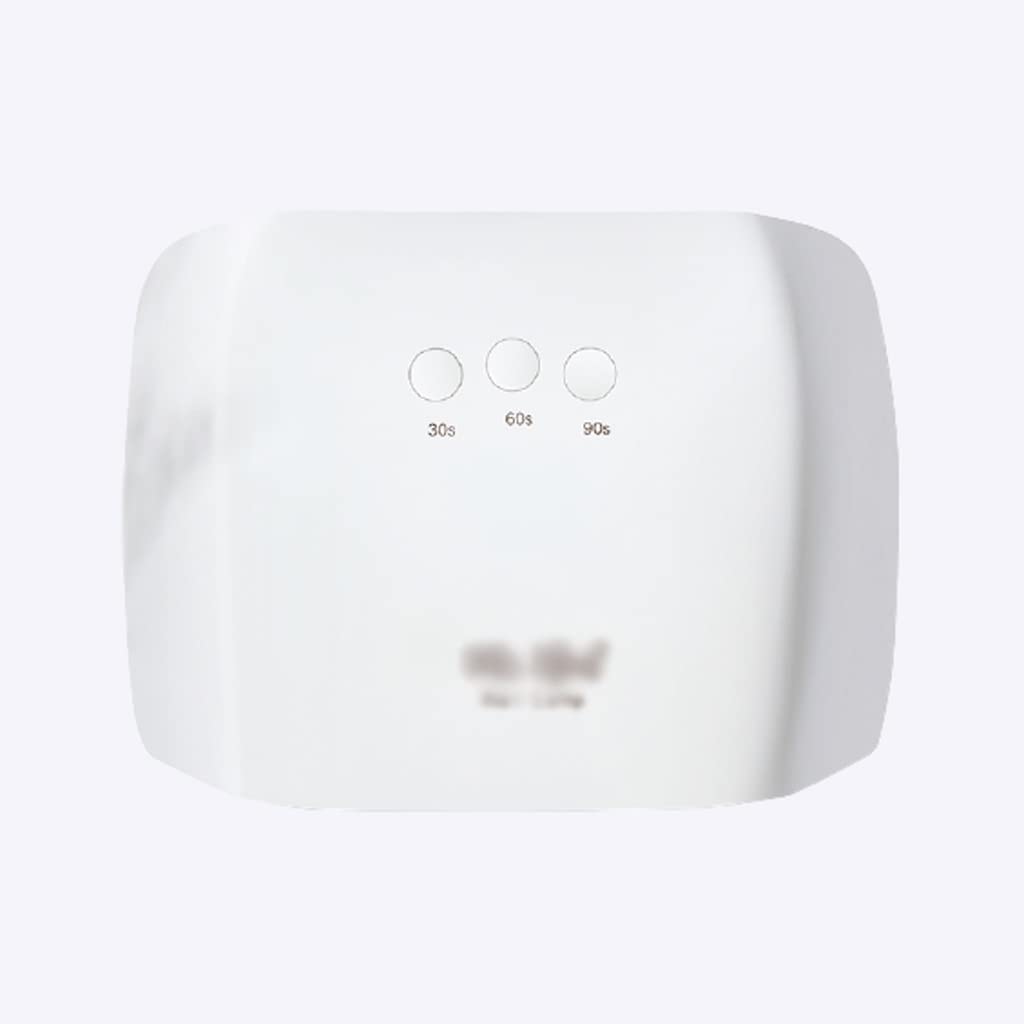 Nagellampe UV-LED. Nagellampe 48W Infrarotinduktionsnagellicht LCD Display Nageltrockner hochwertige kleine quadratische Lampe Spezial for Nagel-Salon Schnelles Trocknen (Color : White)