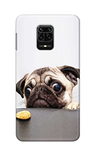Image of PRINTFIDAA� Printed Hard Back Cover Case for Mi Redmi Note 10 Lite Back Cover (Pug Dog) -2808