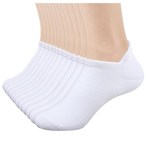 Image of Ankle Socks for Women Thin Breathable Mesh Athletic Socks, Moisture Wicking Low Cut Heel Tab, 6 Pairs