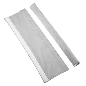 sourcing map 2Pcs Refrigerator Door Handle Covers, Velvet Kitchen Appliance Decor Handles Protectors for Fridge, Dishwasher, Oven, Keep Clean from Food Dirt, Oil Dirt (Light Gray)